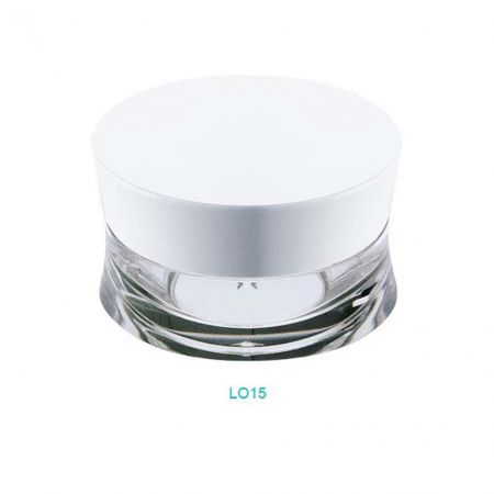 15ml Acrylic Oval Cream Jar