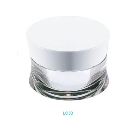 30ml Acrylic Oval Cream Jar - 30ml Acrylic Oval Cream Jar