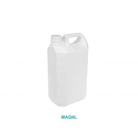 4公升 HDPE 方形塑膠桶 - 4L HDPE 酒精分裝桶