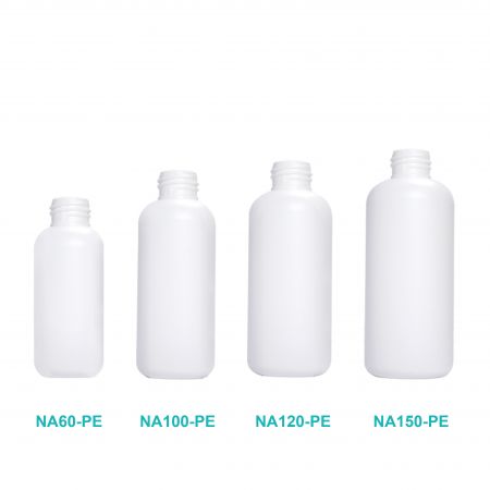 HDPE Boston Round Lotion Bottle NA-PE SIZE.