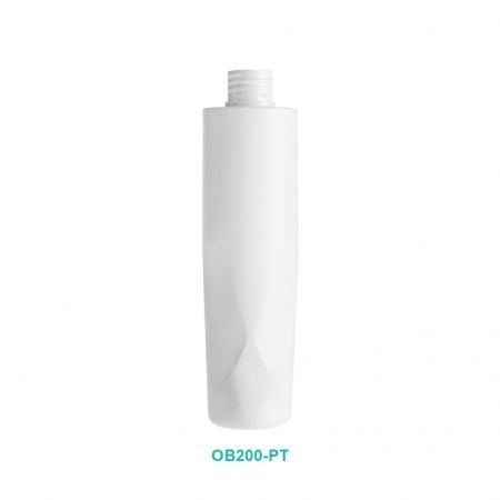PETG 200ml Unique Cosmetic Bottle - 24/410 200ml PETG Unique Round Bottle
