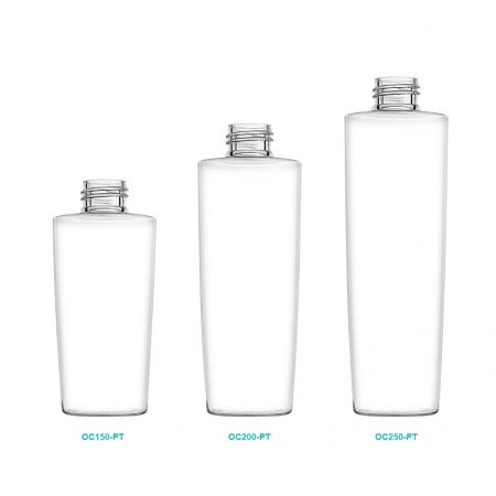 Botella de loción cónica redonda PETG