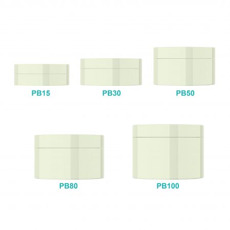 PCR-PP गोल क्रीम जार PB।