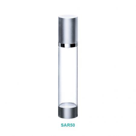 50ml Airless Bottle Silver Color