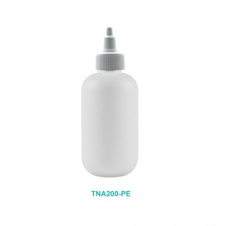 200ml Soft-Curve Cylindrical Squeeze Bottle Pointed-nose cap - 200ml Bottle with Pointed nose cap