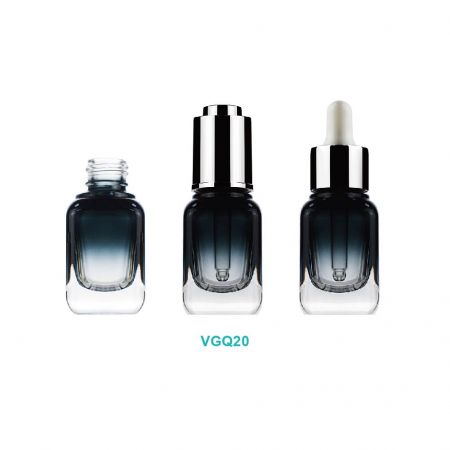 Botella de vidrio para cosméticos