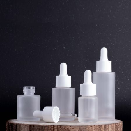 Cylindrical Glass Bottle