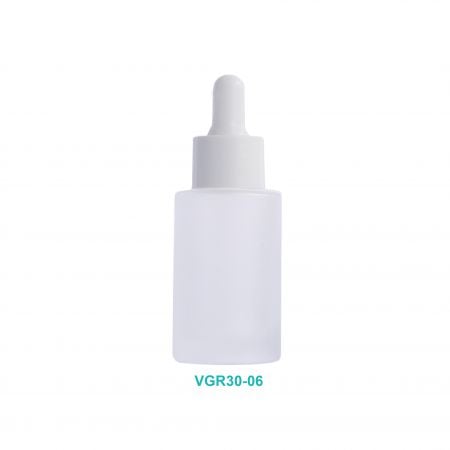 30ml Cylindrical Glass Dropper Bottle - 30ml Flat shoulder Round Glass Bottle