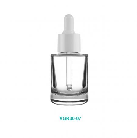 30ml white dropper glass bottle