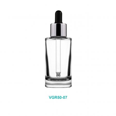 드로퍼가 있는 50ml 유리 병