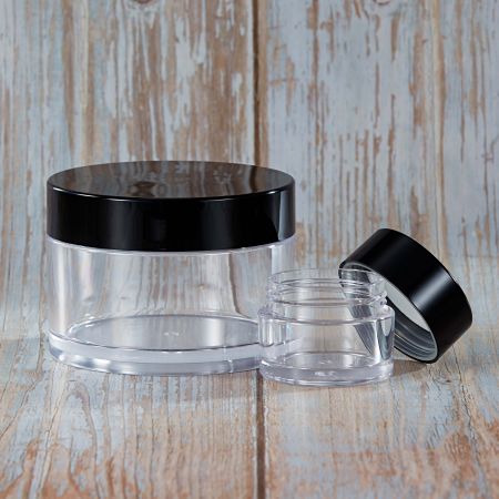 Round Cream Jar - Double Cap - Cream Jar with Double layer Cap