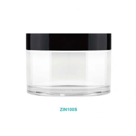100ml Round Jar-Single Cap - 100ml PET Round Cream Jar w/ Single Cap