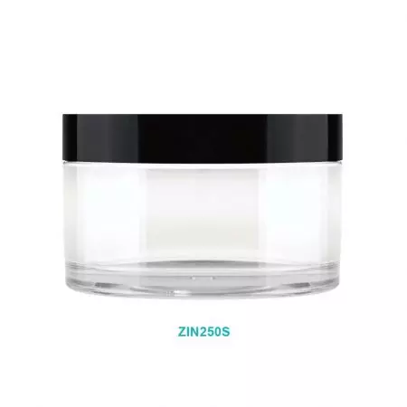 250ml PETG Jar - 250ml PET Round Cream Jar w/ Single Cap