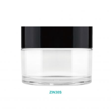 30ml Round Jar-Single Cap - 30ml PET Round Cream Jar w/ Single Cap