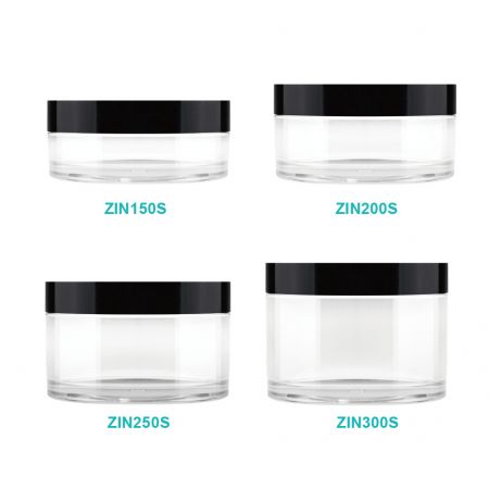 Pot rond à crème avec un seul couvercle