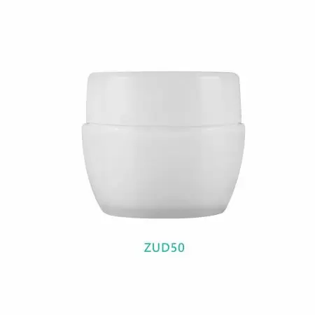 Barattolo curvo rotondo da 50 ml con bi-iniezione - Barattolo curvo rotondo da 50 ml con bi-iniezione