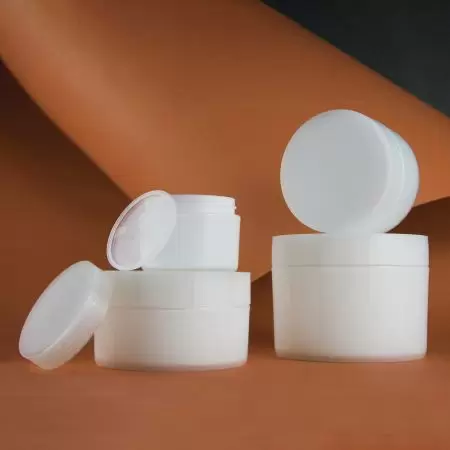 Double Layer Round Cream Jar - Plastic PP Double Layer Round Cream Jar