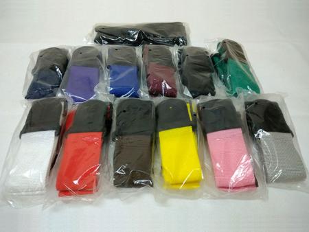 2" wide shoulder strap in various colors.