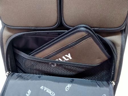 Bottom zipper pocket designed to be used with the DON-06 to store your passport.