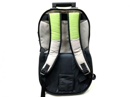 Main backpack's rear view.