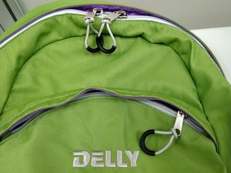 Modern zipper end tab design.