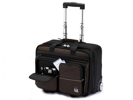Business Laptop Briefcase with 2 Wheels - Carry-On Business Luggage