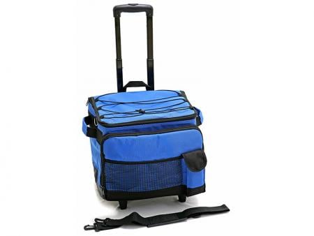 Zusammenklappbare Kühltasche mit Rädern - Faltbare Kühltasche mit 2 Rädern