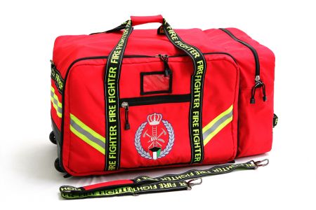 消防人員拖輪裝備袋 - 可背可提兩用拉消防袋