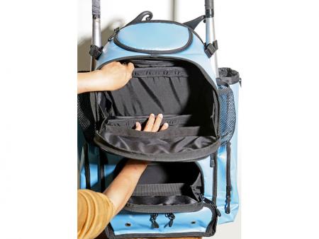 Składany separator do tworzenia podziału lub łączenia kieszeni.