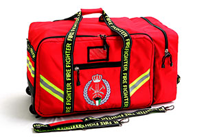 حقيبة معدات رجال الإطفاء ذات العجلات