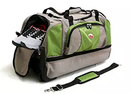 Zwei-Lagen-Reisetasche auf Rädern