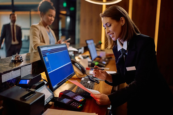 Barcode scanners enabling fast service and smooth guest interactions.