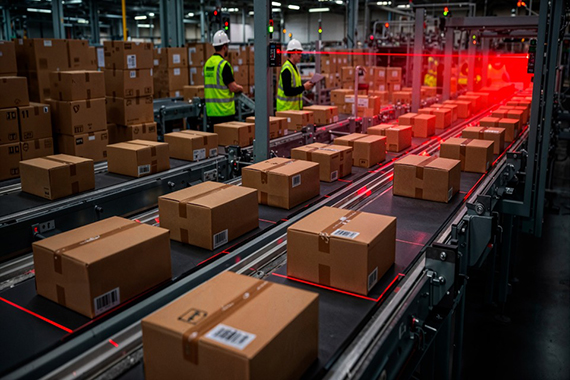 Barcode scanners improving inventory control and distribution efficiency.