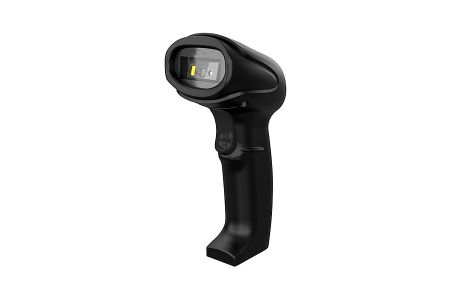ESD-protected handheld scanner that easily reads barcodes from smartphone screens.