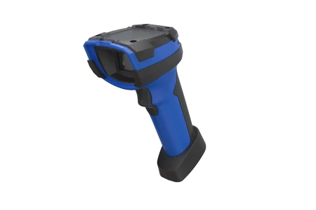 Outdoor Bluetooth 5.0 2D Barcode Scanner with Laser Crosshair Aiming & Wireless Charging - BD-8100BT Bluetooth 5.0 barcode scanner with laser crosshair aiming for precise barcode targeting.