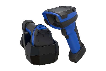 Rugged Bluetooth 5.0 2D Wireless Barcode Scanner with Wireless Charging - Rugged BD-8100BT Bluetooth 5.0 wireless barcode scanner with wireless charging cradle.