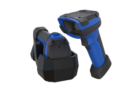 Robuster Bluetooth 5.0 2D kabelloser Barcodescanner mit kabelloser Ladung. - Robuster BD-8190BT Bluetooth 5.0 kabelloser Barcodescanner mit kabelloser Ladestation.