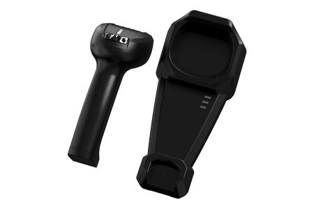 BD-9500BT-ESD Bluetooth ESD-Safe Barcode Scanner with Charging and Data Transmission Cradle.