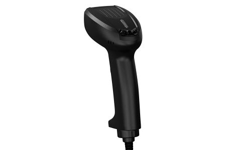 BD-9500HD Rugged High-Density Barcode Scanner with IP54 Dust and Water Resistance for Industrial Use.