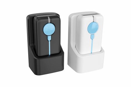 High-speed Bluetooth barcode reader with convenient charging cradle.