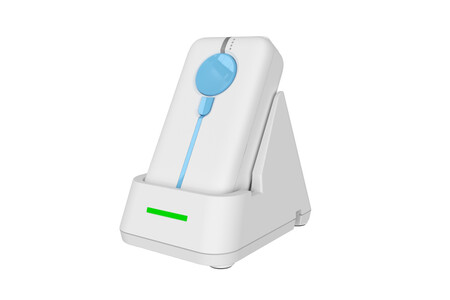 Escáner de códigos de barras Bluetooth portátil con función de marca de tiempo incorporada.