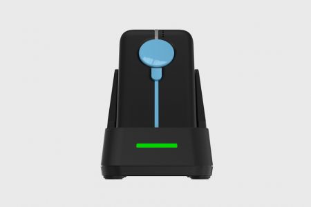 Wireless 1D barcode scanner for reading barcodes from digital screens.