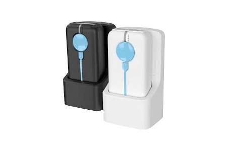 High-speed Bluetooth barcode reader with convenient charging cradle.