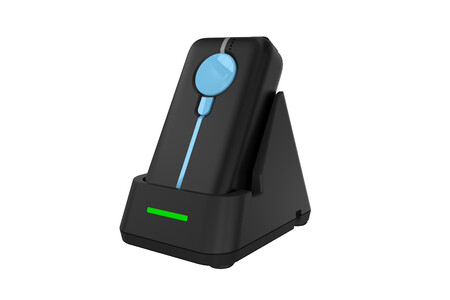 Escáner de códigos de barras Bluetooth portátil con función de marca de tiempo incorporada.