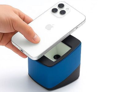 Stylish and durable DT-60 desktop barcode scanner for customer-facing counters.