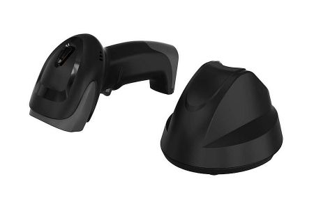 High-speed BD-6530BT barcode scanner with multifunctional cradle.
