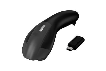 Ergonomic Wireless Bluetooth 2D Barcode Scanner for Retail, Office, and Logistics - KD-5230BT wireless Bluetooth 2D barcode scanner with USB dongle for easy connectivity.