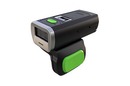 Bluetooth 2D Wearable Ring Barcode Scanner - Bluetooth 2D CMOS ring scanner with removable ring trigger allows for both left-hand and right-hand use.