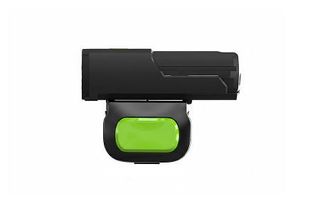 Wearable barcode scanner supporting OCR-A, OCR-B, and passport MRZ reading for identification applications.