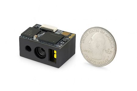 Lightweight 2D imager engine with red LED aimer and wide decoding range.